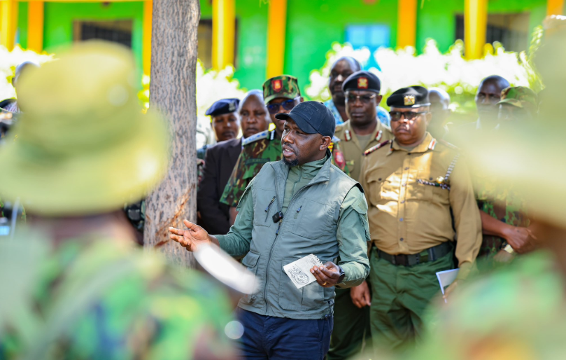 File image of Interior CS Kipchumba Murkomen in Trans Mara South Sub-County.